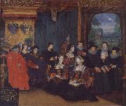 Rowland Lockey Thomas More and Family oil painting